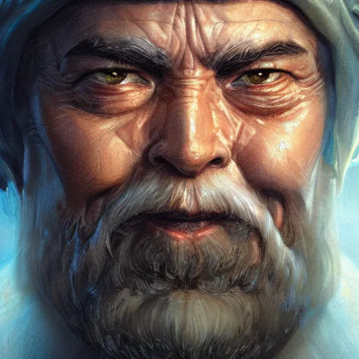 Image similar to san goku as a realistic fantasy d & d character, closeup portrait art by donato giancola and greg rutkowski, realistic face, digital art, trending on artstation