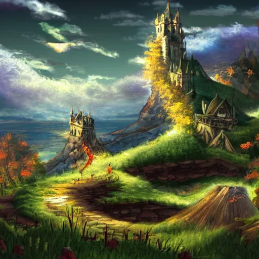 Dream world  Fantasy landscape, Fantasy artwork, Anime scenery