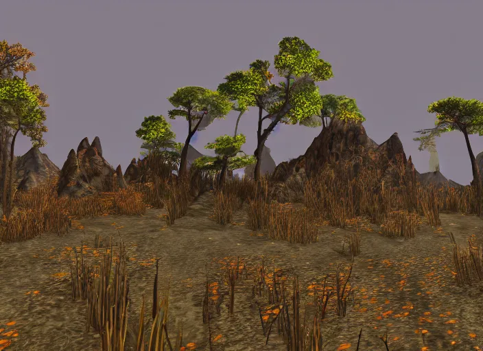 Image similar to morrowind landscape,