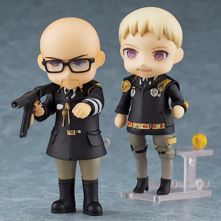 Image similar to egor letov, an anime nendoroid of egor letov, figurine, detailed product photo