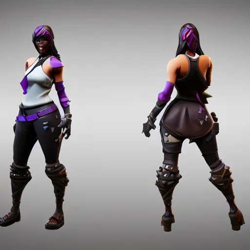 Prompt: fortnite skin models angels style concept art skin model, 3d models