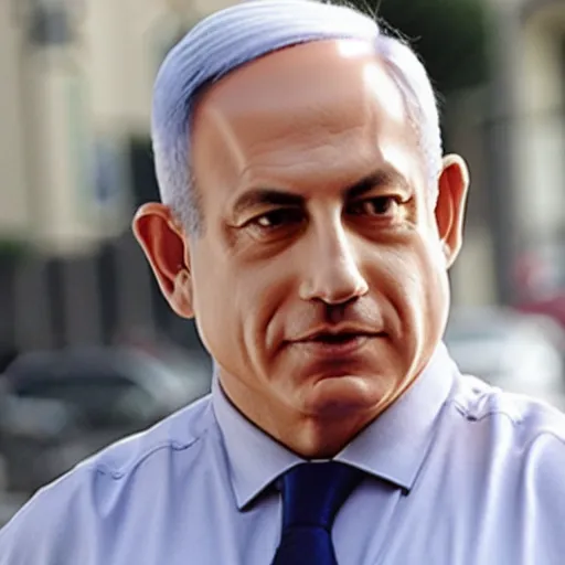 Prompt: benjamin netanyahu with a full beard