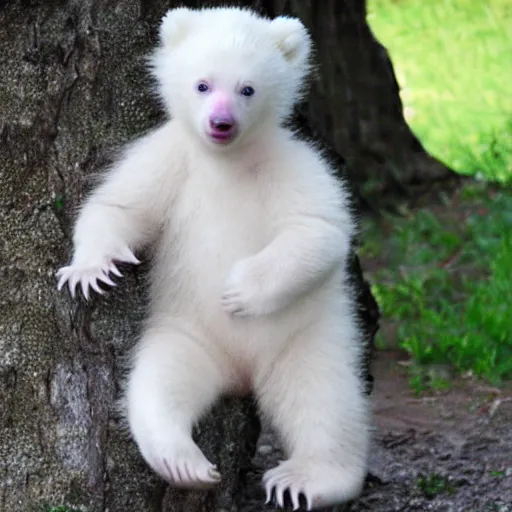 Image similar to baby albino bear cub