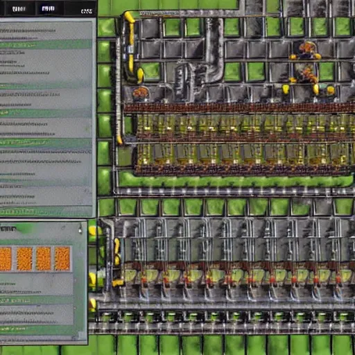 Prompt: factorio nuclear setup