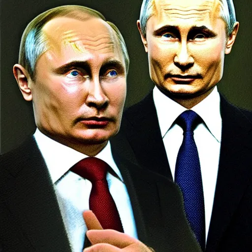 Image similar to vision of ezekiel!!!!! with vladimir putin, portrait