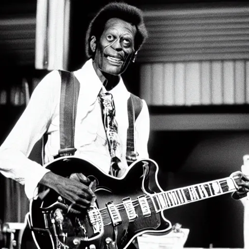 Image similar to chuck berry, a still of back to the future ( 1 9 8 5 )