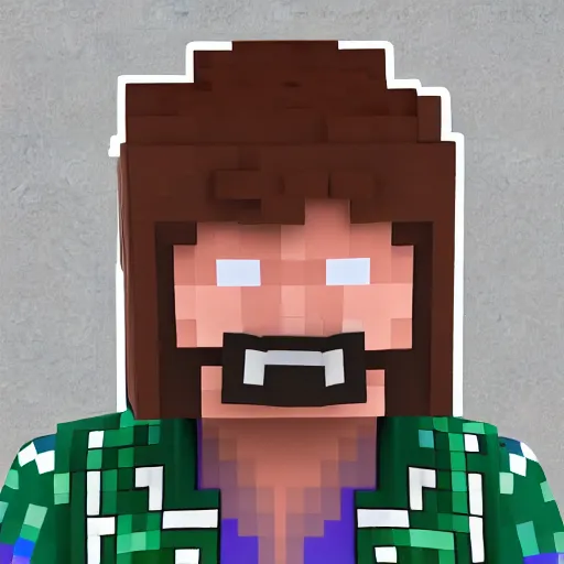Prompt: minecraft steve if he was a live person, live action steve, steve with realistic skin and features, hyper realism, realistic, 8k