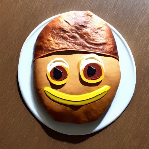 Image similar to an icon of a chicken wrap, in the style of iphone emoji, clay art