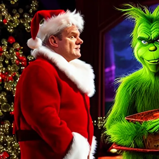 Image similar to gordon ramsey starring as the grinch movie still