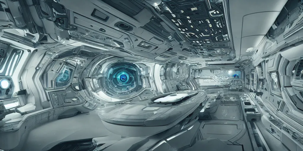 cinematic shot of the interior of a sci-fi spaceship | Stable Diffusion |  OpenArt