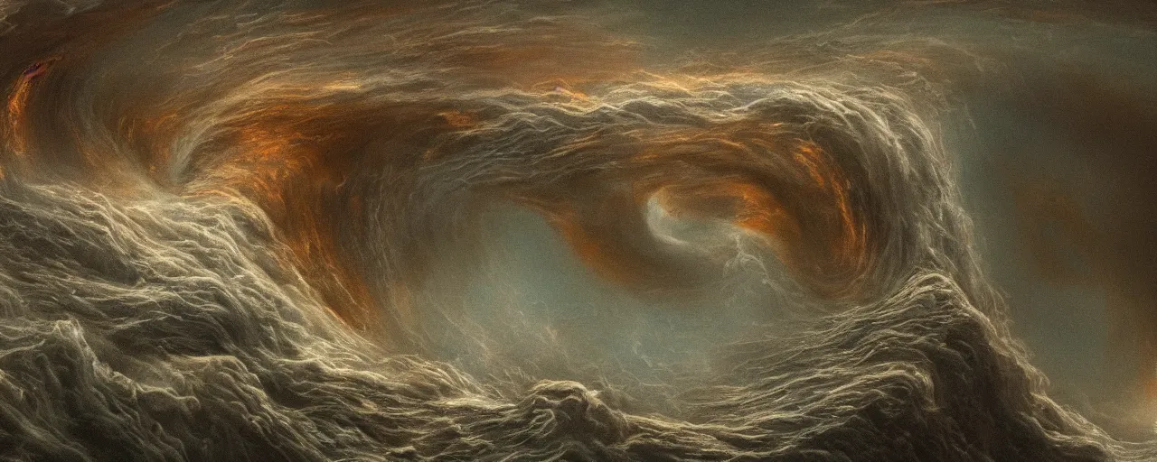 Prompt: beautiful face of the pummelling maelstrom evocation in the days of noah, detailed, intricate, advanced, no double, 8 k resolution