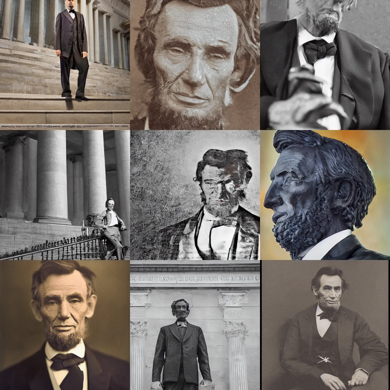 Prompt: color modern portrait of president abraham lincoln, 2 0 1 4. modern attire, long tie. iq 4, f / 1. 4, iso 2 0 0, 1 / 1 6 0 s, 8 k, sense of depth, in - frame