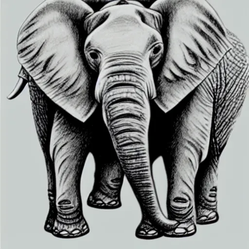 Elephant Pen Drawing Ink Art - Etsy Canada-saigonsouth.com.vn