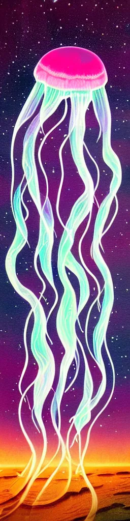 Image similar to galactic jellyfish