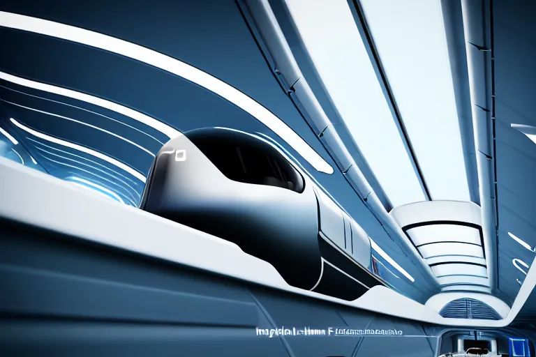 Image similar to futuristic train designed by porsche, xf iq 4, 1 5 0 mp, 5 0 mm, f / 1. 4, iso 2 0 0, 1 / 1 6 0 s, natural light, octane render, adobe lightroom, rule of thirds, symmetrical balance, depth layering, polarizing filter, sense of depth, ai enhanced