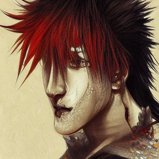 Prompt: a very detailed and beautiful painting of ichigo kurosaki. rembrandt, courbet, jenny saville, caravaggio. extremely detailed, painterly, trending on artstation