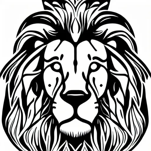 Image similar to lion subject, sticker, highly detailed, colorful, illustration, smooth and clean vector curves, no jagged lines, vector art, logo