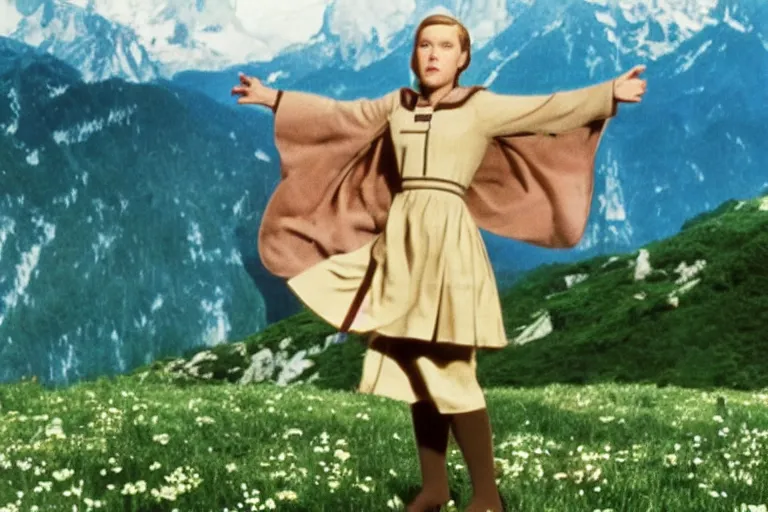 Prompt: still image from the sound of music by wes anderson, ultra detailed, finely detailed