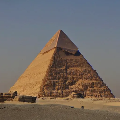 Image similar to Egyptian pyramid space ship