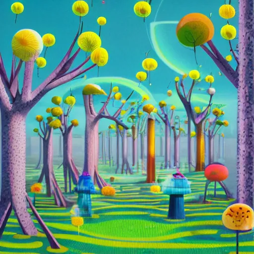 Image similar to tree city by Chiho Aoshima