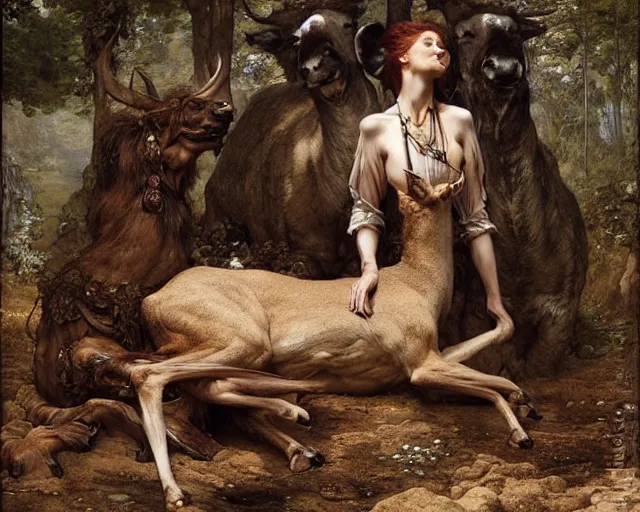 Image similar to Lama, Deer, Dog, Horse combined; fantastic sick damned mutant beast infected exposed damaged skin inflated blisters by Arthur Rackham, Eugene de Blaas, Frederic Leighton, Tom Bagshaw, Ivan Shishkin, Hans Thoma, Asher Brown Durand