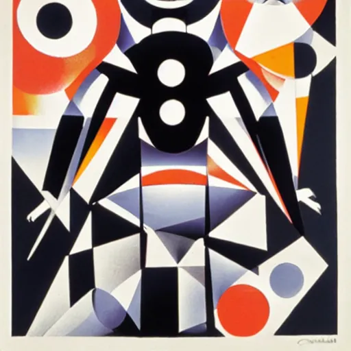 Prompt: the new gods, Oskar Schlemmer