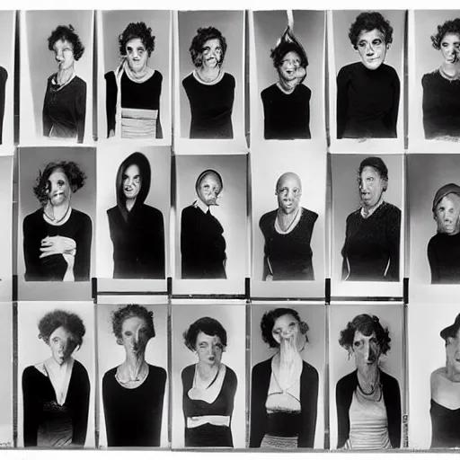 Prompt: a mix of all the people named Harrold, studio photography by Richard Avedon