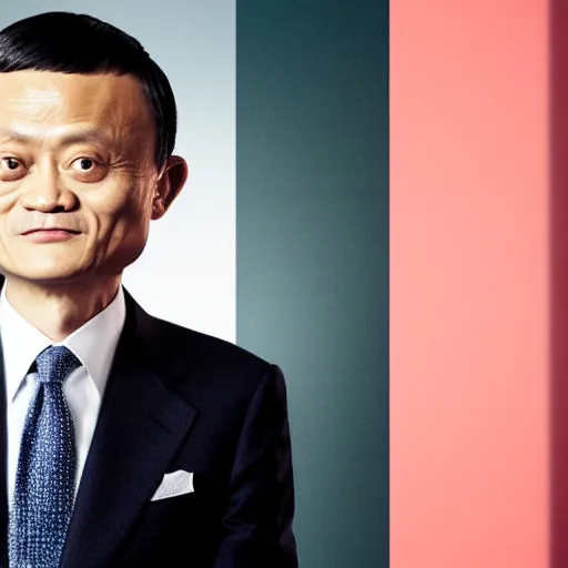 Image similar to jack ma tiny face photo portrait