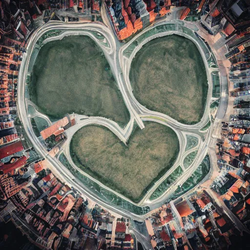 Image similar to Heart-shaped city.