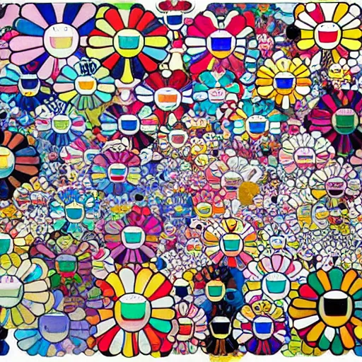 Image similar to artwork by takashi murakami