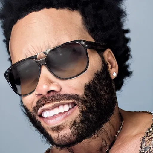 Image similar to stunning award winning hyperrealistic hdr 8 k highly detailed portrait photo of lenny kravitz as a real human