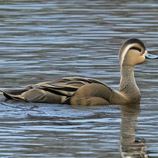 Prompt: eine ente mit einem hut und einer brille