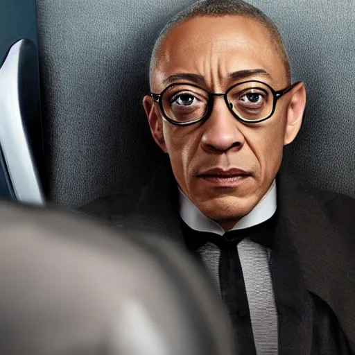 Image similar to Giancarlo Esposito as Professor X, octane render, realistic