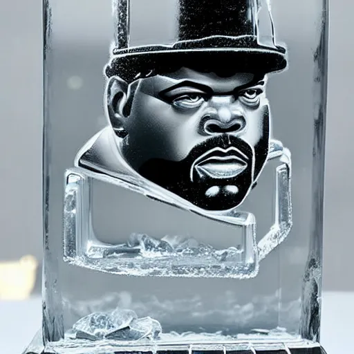 Image similar to an ice sculpture of ice cube