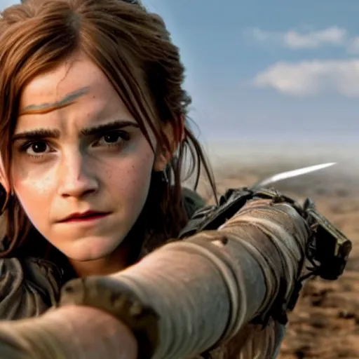 Image similar to Still of Emma Watson in Avatar movie, blue