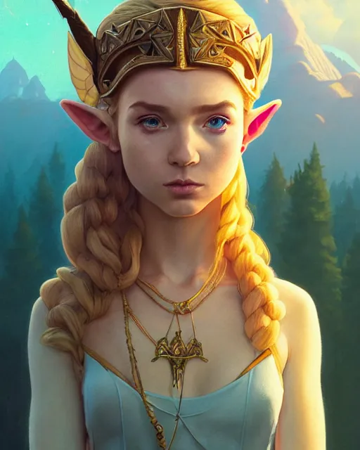 Prompt: highly detailed surreal vfx portrait of jordan jones as princess zelda, stephen bliss, unreal engine, greg rutkowski, loish, rhads, beeple, makoto shinkai and lois van baarle, ilya kuvshinov, rossdraws, tom bagshaw, alphonse mucha, global illumination, detailed and intricate environment