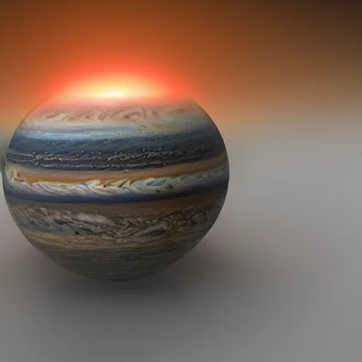 Prompt: a teacup containing a planet Jupiter as a boiling liquid, hyper realistic