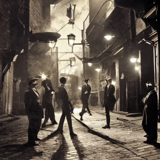 Prompt: fat rats gambling with a single light overhead, down a dark alleyway, smoking, roaring 2 0 s