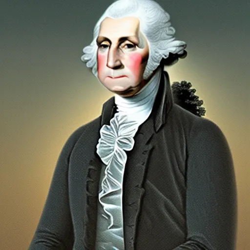 Prompt: Modern Presidential portrait of George Washington in 2022, HD photo