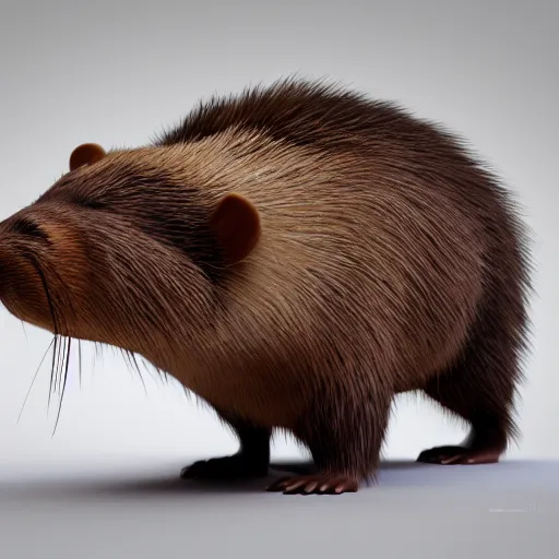 Image similar to hyperrealistic dslr film still of justin bieber disguised as a beaver, brown fur, stunning 8 k octane comprehensive 3 d render, inspired by istvan sandorfi & greg rutkowski & unreal engine, perfect symmetry, dim volumetric cinematic lighting, extremely hyper - detailed, incredibly real lifelike attributes & flesh texture, intricate, masterpiece, artstation, stunning