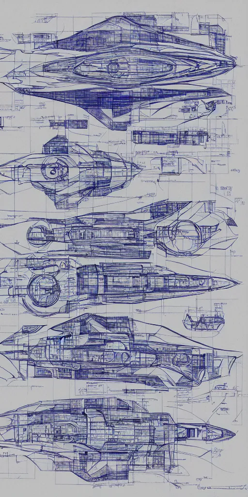 Image similar to blueprint of a spaceship, technical draw, concept art, extreme detail, 3 5 mm, colorful