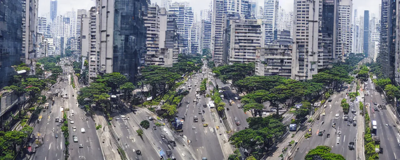 Image similar to avenida paulista, sao paulo, by makoto shinkai