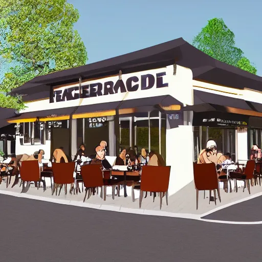 Image similar to face of Restaurant rendering