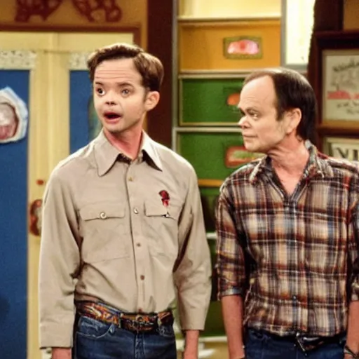 Image similar to still of Topher Grace and Kurtwood Smith on That 70s Show