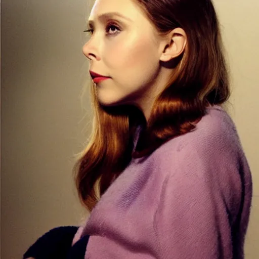 Image similar to “ elizabeth olsen retro minimalist portrait by jean giraud, moebius starwatcher comic, sharp, smooth face, 8 k ”