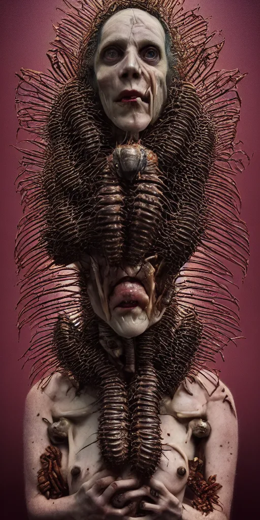 Image similar to all hail the new flesh, insect politics, a living hive by johannen voss by david cronenberg by francis bacon by peter kemp by octane render blender 8 k