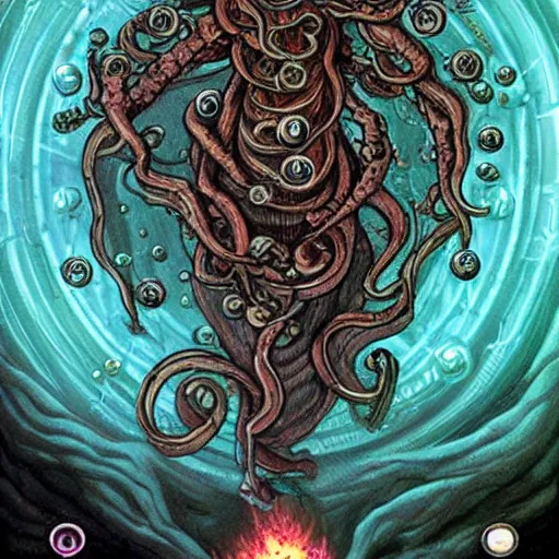 Prompt: Yog'sothoth as a Contra 3 boss.
