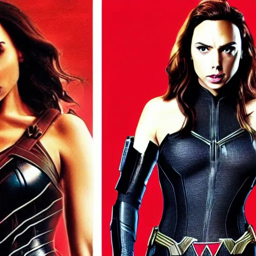 Image similar to gal gadot as black widow