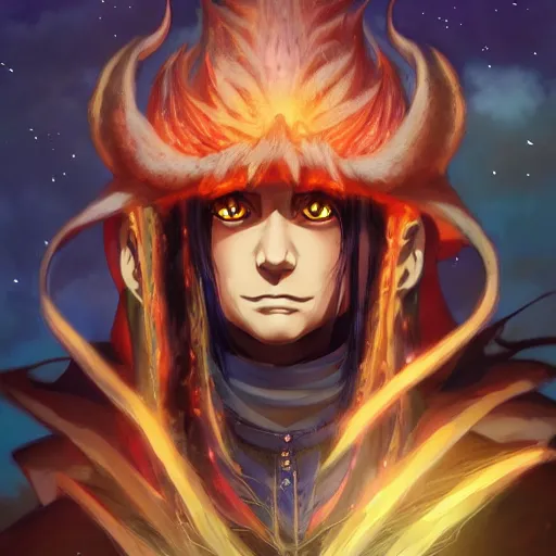 Prompt: anime portrait of qwertzuiop as a shaman yedi using dark force to eliminate trump as an anime antagonist by Stanley Artgerm Lau, WLOP, Rossdraws, James Jean, Andrei Riabovitchev, Marc Simonetti, and Sakimichan, trending on artstation