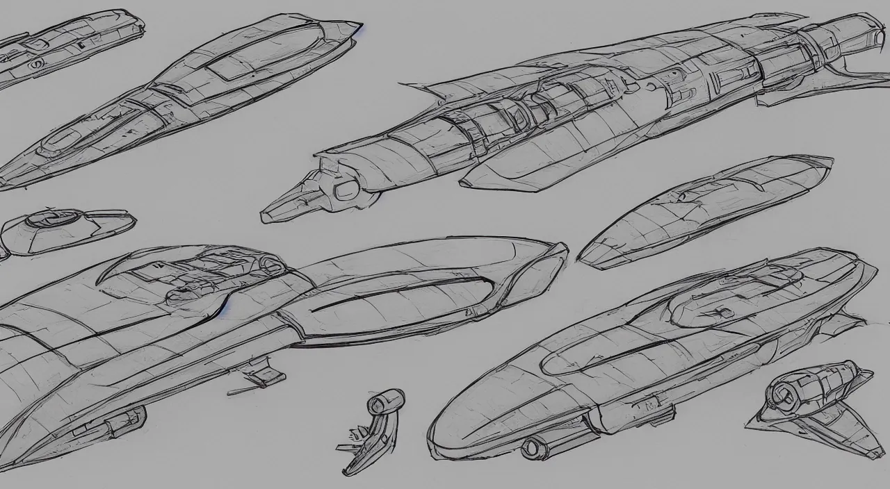 Image similar to smooth design spaceship sketches